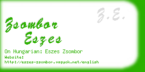 zsombor eszes business card